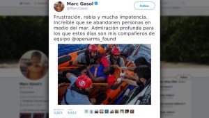 Marc Gasol ayuda a rescatar a una migrante de Camerún
