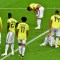 Desolación en el equipo de Colombia tras no lograr el pase a cuartos de final al perder en penales contra Inglaterra. (Crédito: MLADEN ANTONOV/AFP/Getty Images)