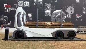 Un camión autónomo para transportar madera