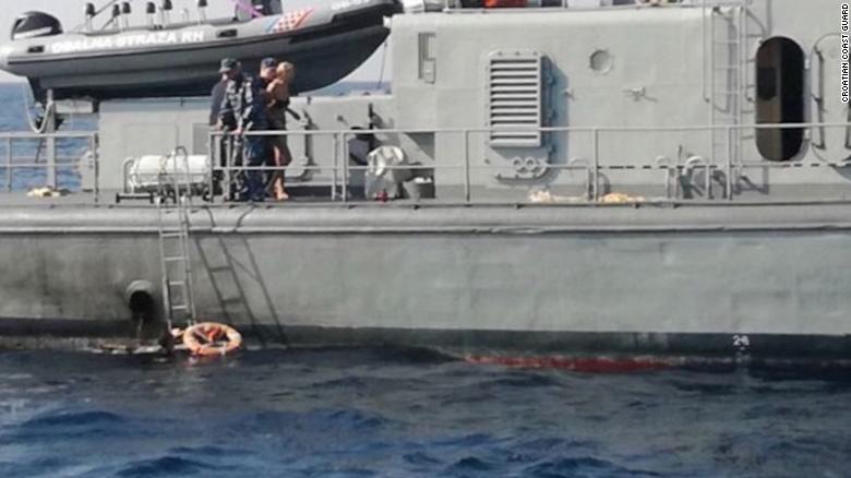 Croatian Coast Guard rescues British woman.