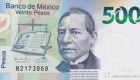 Benito Juárez asciende al billete de 500 pesos en México