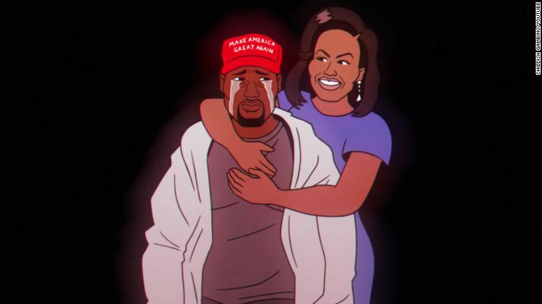 Kanye West y Michelle Obama