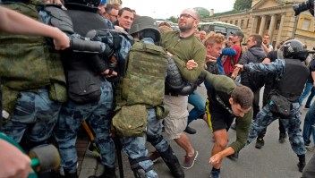 Más de mil detenidos en Rusia por protestar contra la reforma de las pensiones