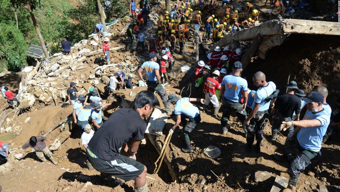Filipinas: 16 muertos tras el colapso de ladera