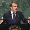 Emmanuel Macron durante su discurso en la ONU
