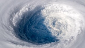 Así se ve el tifón Trami en desde el espacio