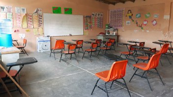 Una clase vacía en el estado de Guerrero. (Crédito: SERGIO OCAMPO/AFP/Getty Images)