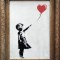 Imagen de 'Niña con globo' de Banksy.
