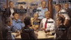 Trump enseña su pintura más republicana