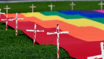 Bandera homosexual para reivindicar la lucha contra la homofobia. (Crédito: MARVIN RECINOS/AFP/Getty Images)