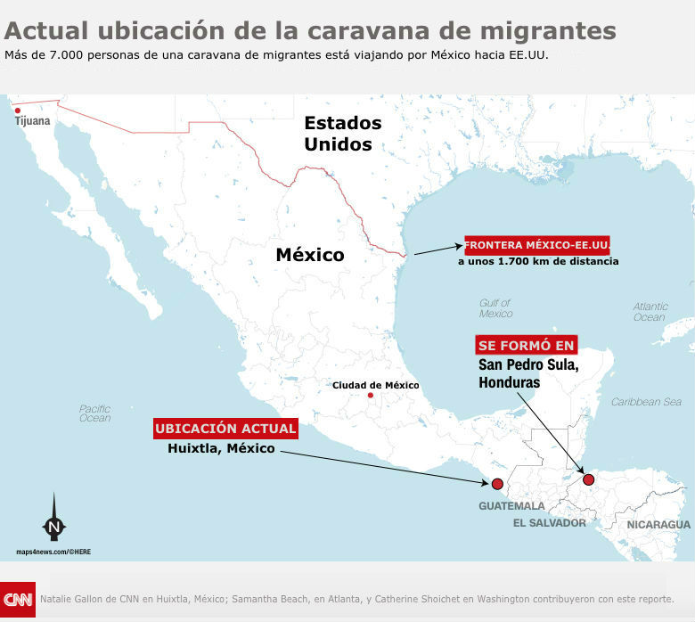 Cu ndo llegar la caravana de migrantes a Estados Unidos Este es