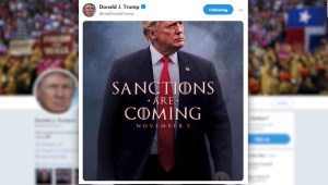 El particular anuncio de Trump sobre sanciones a Irán