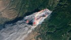 El voraz incendio Camp Fire, visto desde el espacio