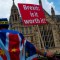 Protestas en contra del brexit a las puertas del Parlamento Británico. (Crédito: Dan Kitwood/Getty Images)