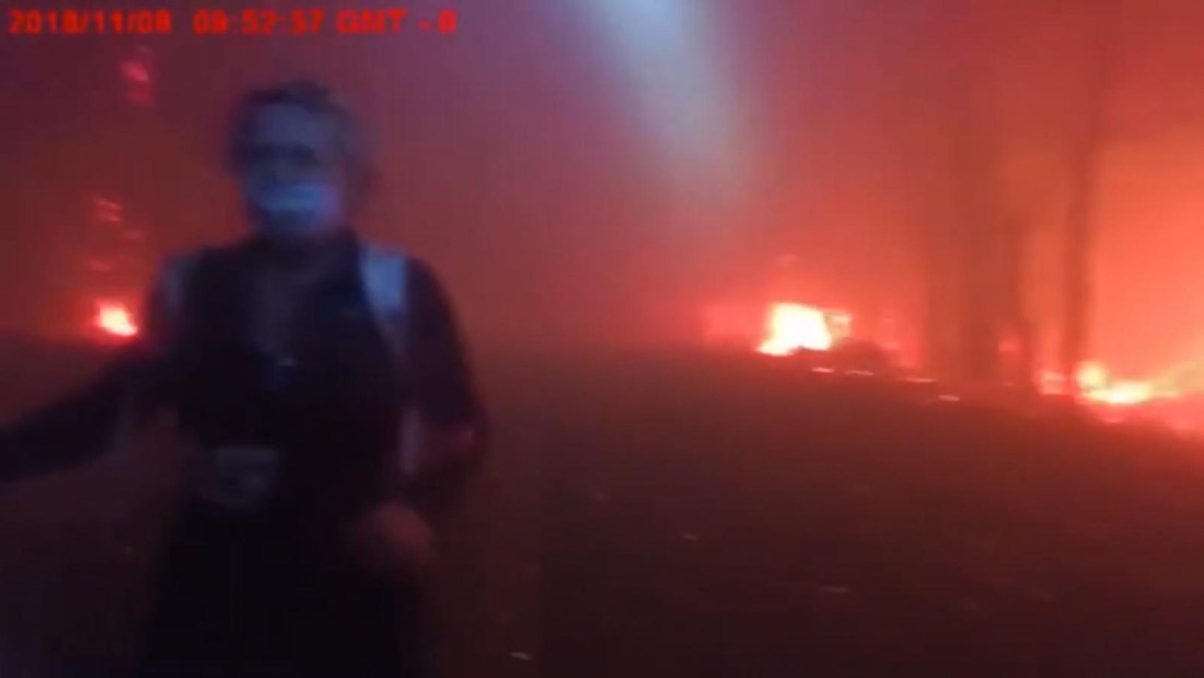 Video registra increíble rescate en el incendio Camp de California