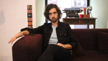 Guille Galvá, integrante de la banda Vetusta Morla, durante la entrevista en Madrid.