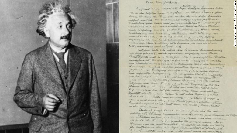 La famosa "carta de Dios" de Einstein rompe expectativas y es subastada