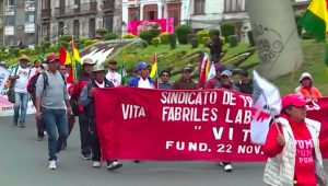 En Bolivia opositores se movilizan para rechazar una nueva postulación del presidente Evo Morales