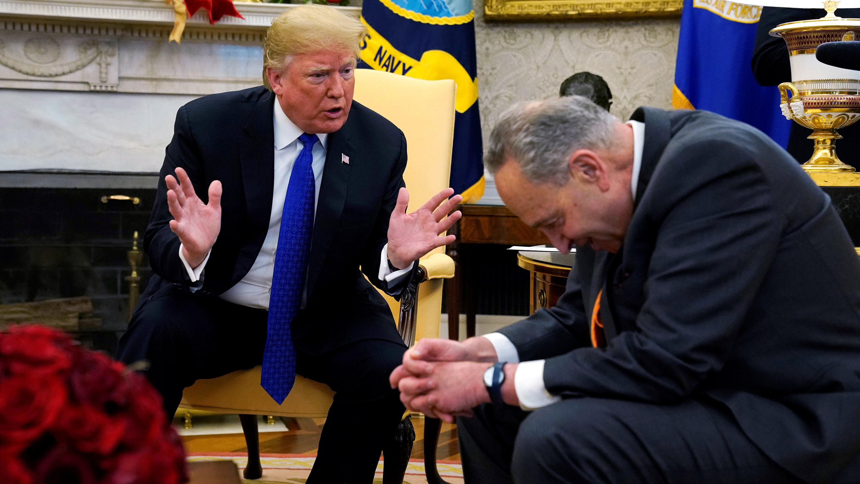 U.S. President Trump Meets With Schumer And Pelosi At The White House ...