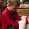La conmovedora visita de un niño ciego y autista a Papá Noel