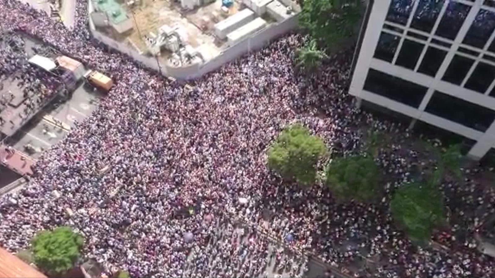 Esta es la concentración de la oposición venezolana