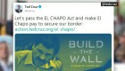 Cruz sugirió que el Chapo pague el muro