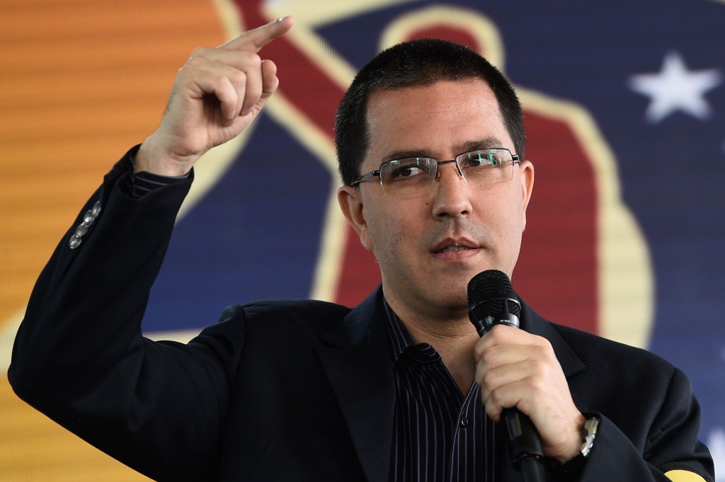 El ministro de Relaciones Exteriores de Venezuela, Jorge Arreaza. Crédito: FEDERICO PARRA / AFP / Getty Images.