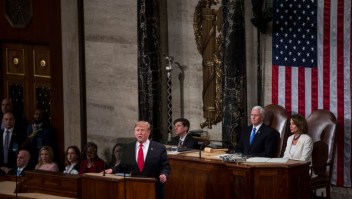WASHINGTON, DC - FEBRUARY 05: President Donald Trump delivers the State of the Union address in the chamber of the U.S. House of Representatives at the U.S. Capitol Building on February 5, 2019 in Washington, DC. President Trump's second State of the Union address was postponed one week due to the partial government shutdown. (Photo by Zach Gibson/Getty Images)