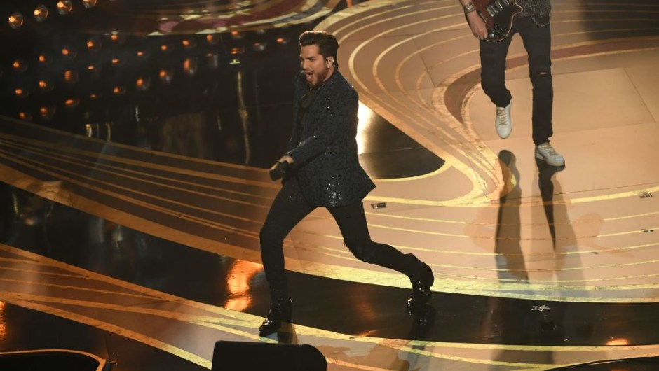 HOLLYWOOD, CALIFORNIA - FEBRUARY 24: Adam Lambert and Queen onstage during the 91st Annual Academy Awards at Dolby Theatre on February 24, 2019 in Hollywood, California. (Photo by Kevin Winter/Getty Images)