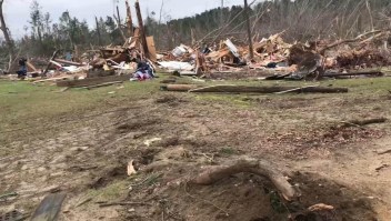 La destrucción que dejaron los tornados en Alabama