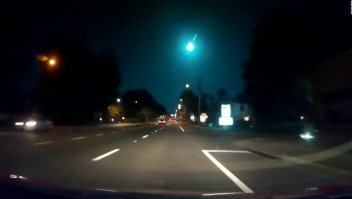 Meteoro verde ilumina la noche de la Florida