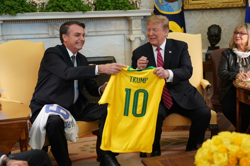 President Trump Holds Joint Press Conference With Brazilian President ...