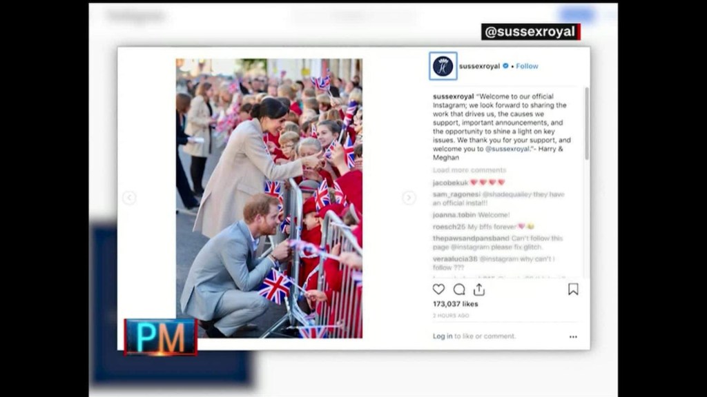 El príncipe Enrique y Meghan Markle en Instagram
