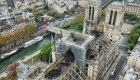 Imágenes aéreas revelan los daños en Notre Dame