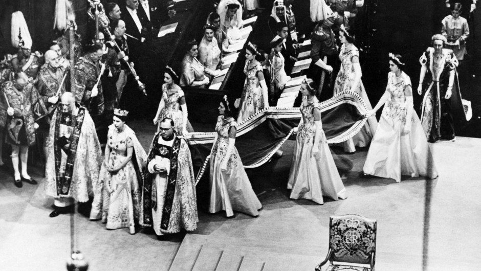 La reina Isabel asciende al trono en febrero de 1952, tras la muerte de su padre. AFP/Getty Images