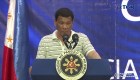 Una cucaracha interrumpió un discurso de Duterte