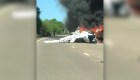 Rescate en un avión en llamas