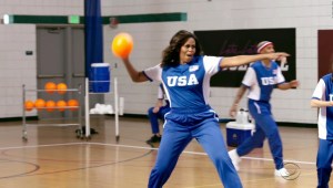 Obama y su equipo se coronan campeonas del dodgeball