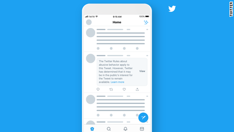 Twitter evalúa identificar tuits que violen sus reglas, incluidos los de Trump