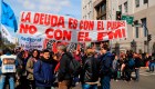 Protestas contra Macri en Buenos Aires