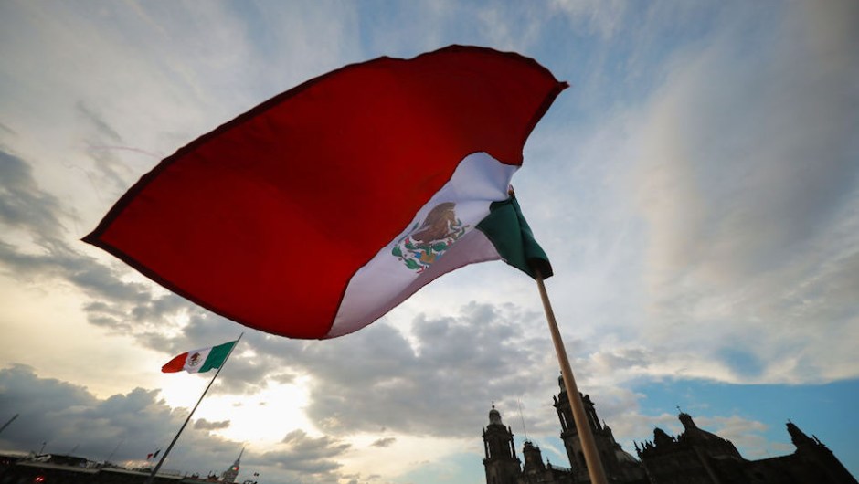 MEXICO CITY, MEXICO - SEPTEMBER 15: General view of the celebrations of Mexico's Independence Day at Zocalo on September 15, 2019 in Mexico City, Mexico. This event also known as 'El Grito' marks the first one of President Lopez Obrador's administration. (Photo by Hector Vivas/Getty Images)