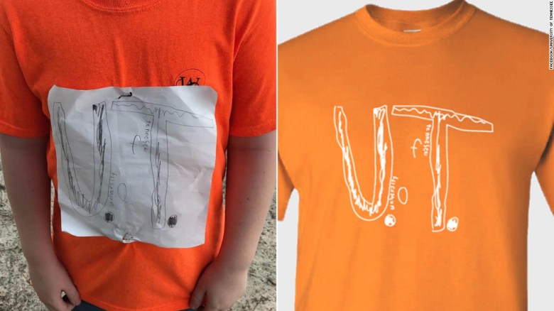 Camiseta Universidad Tennessee niño víctima de bullying más de 16.000 vendidas