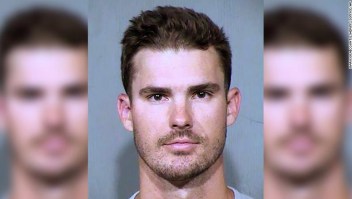 This Oct. 6, 2019, booking photo provided by the Maricopa County Sheriff's Office in Phoenix shows San Diego Padres pitcher Jacob Nix. Police say Nix was arrested for trying to crawl through the doggie door of a home in the Phoenix suburb of Peoria, Ariz. (Maricopa County Sheriff's Office via AP)