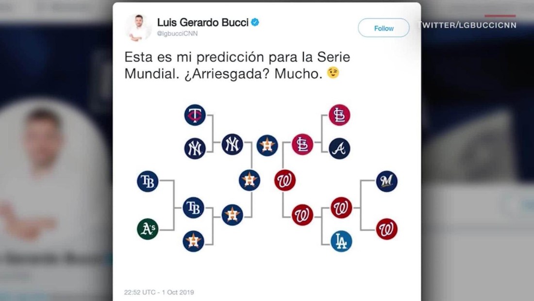 Bucci acertó en todas sus predicciones en playoffs de Grandes Ligas