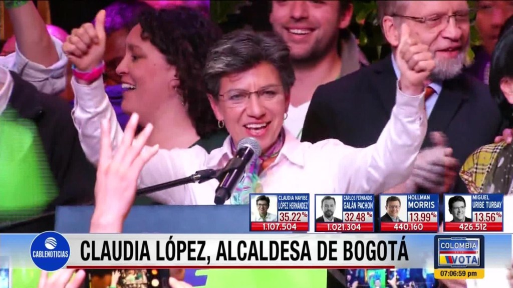 Claudia López: Agradecida por resultar electa alcaldesa de Bogotá
