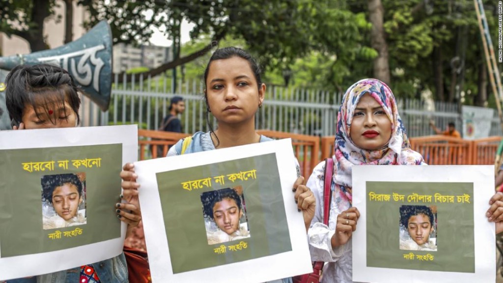 Condenan a muerte a 16 personas por asesinato de estudiante en Bangladesh