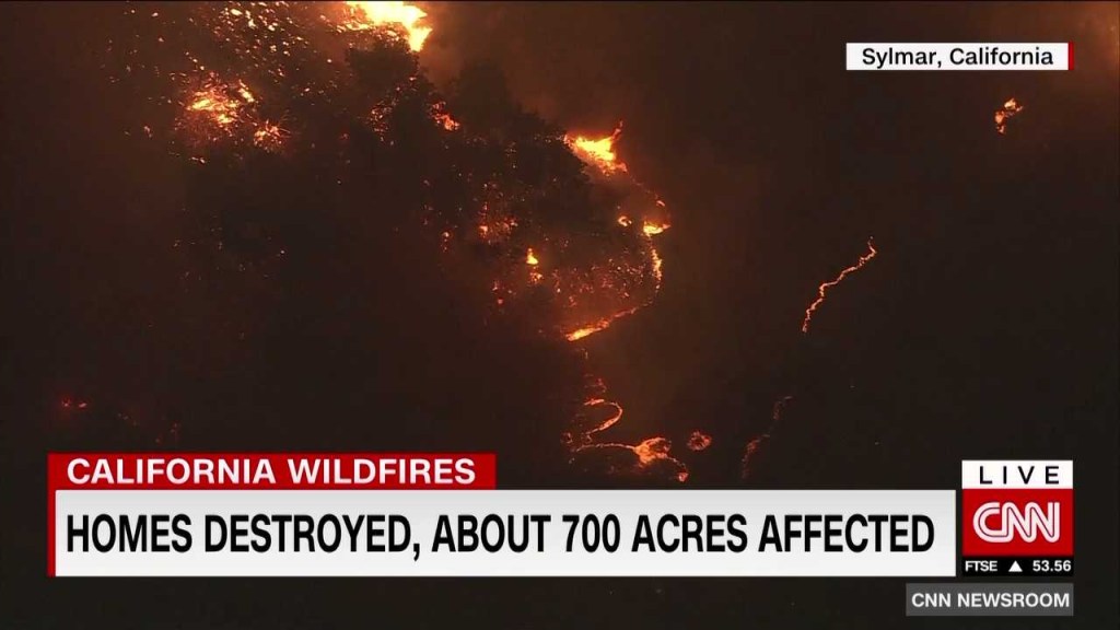 Impresionantes imágenes de los incendios en California