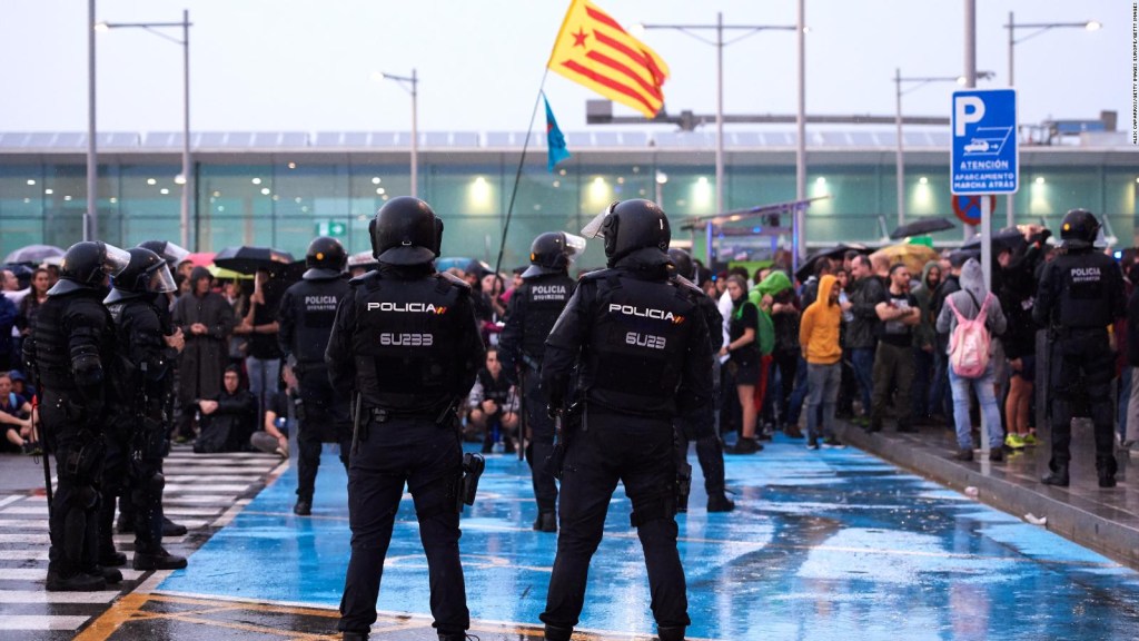 Protestas por presencia de los reyes de España en Cataluña