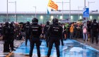 Protestas por presencia de los reyes de España en Cataluña