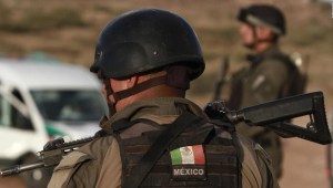Un policía en el estado de Chihuahua, en México.
